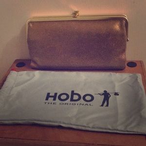 Shimmer Gold Hobo Lauren Wallet